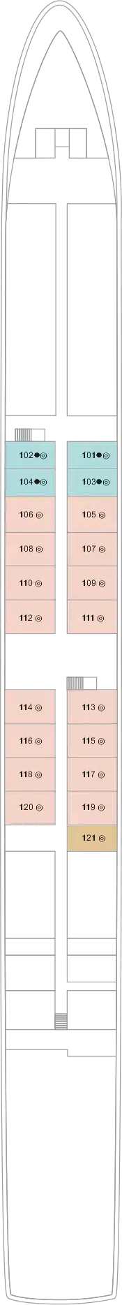 Deck plan for Deck 1