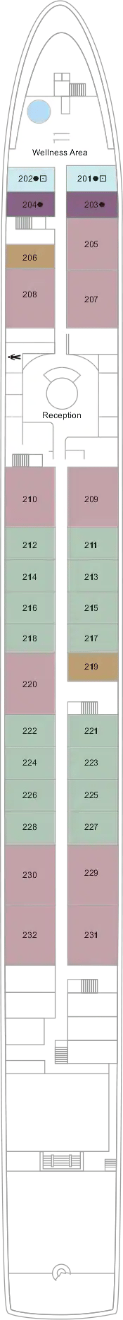 TUI Skyla deck plan — Deck 2