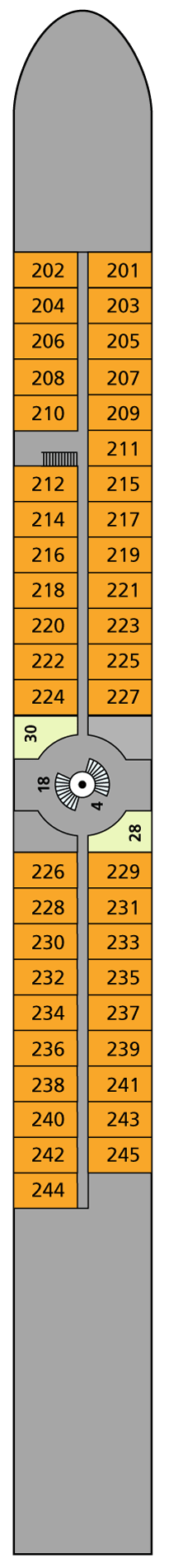 Deck plan for Deck 2