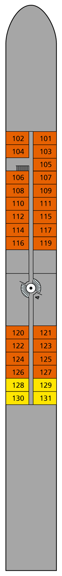 Deck plan for Deck 1