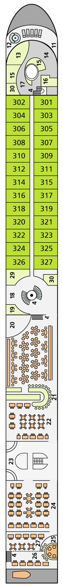 Deck plan for Deck 3