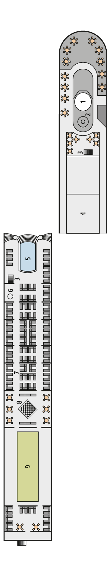 Deck plan for Deck 4