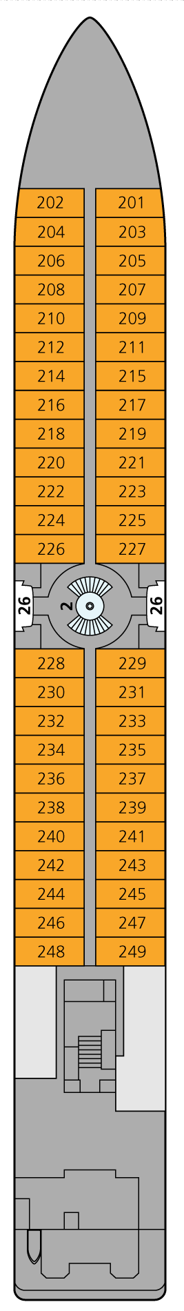 Deck plan for Deck 2