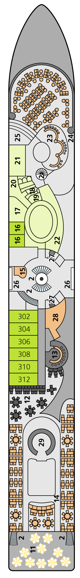 Deck plan for Deck 3
