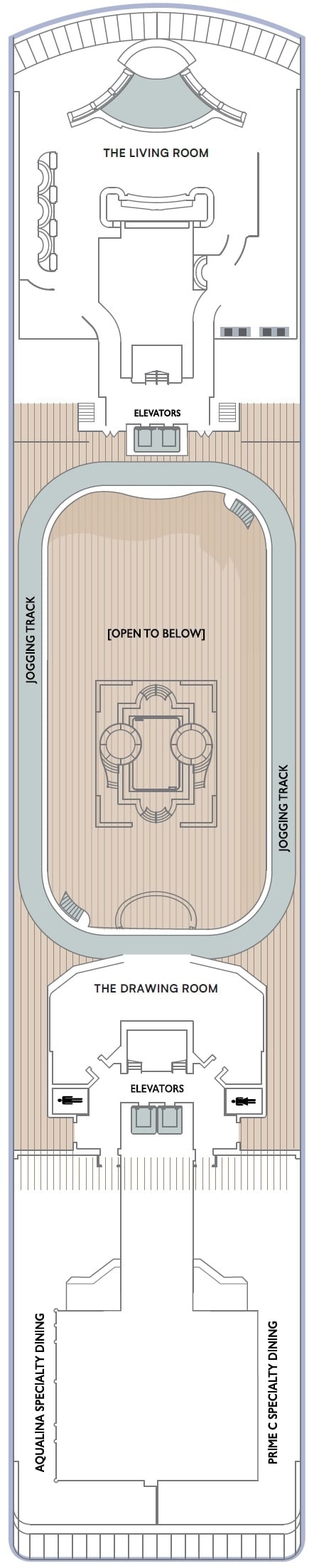 Deck plan for Deck 10