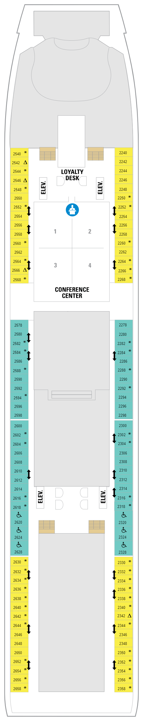 Deck plan for Deck 02
