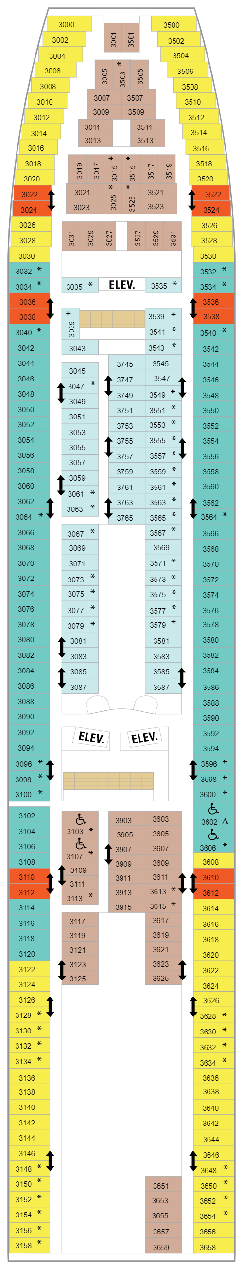 Deck plan for Deck 03