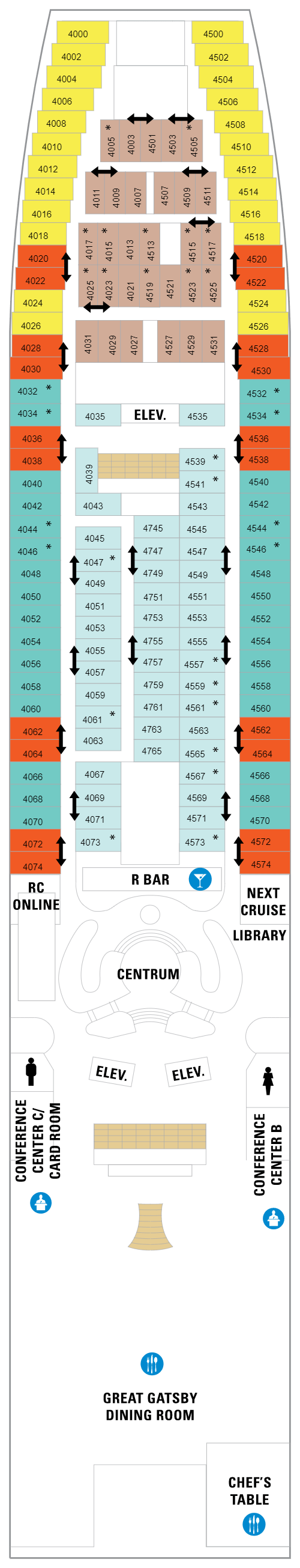 Deck plan for Deck 04