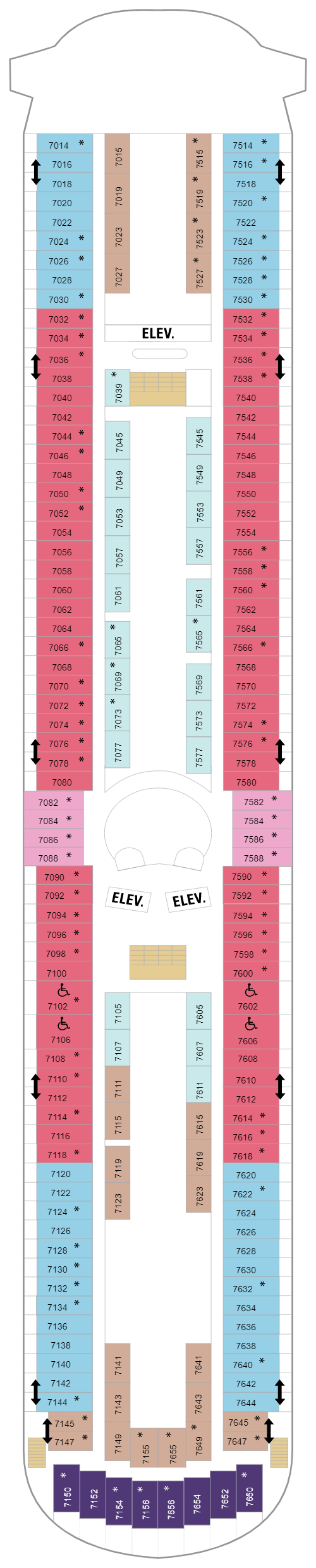 Deck plan for Deck 07