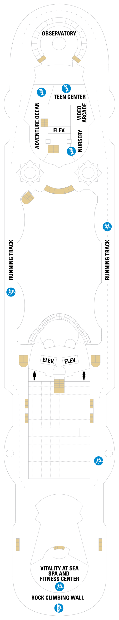 Deck plan for Deck 10