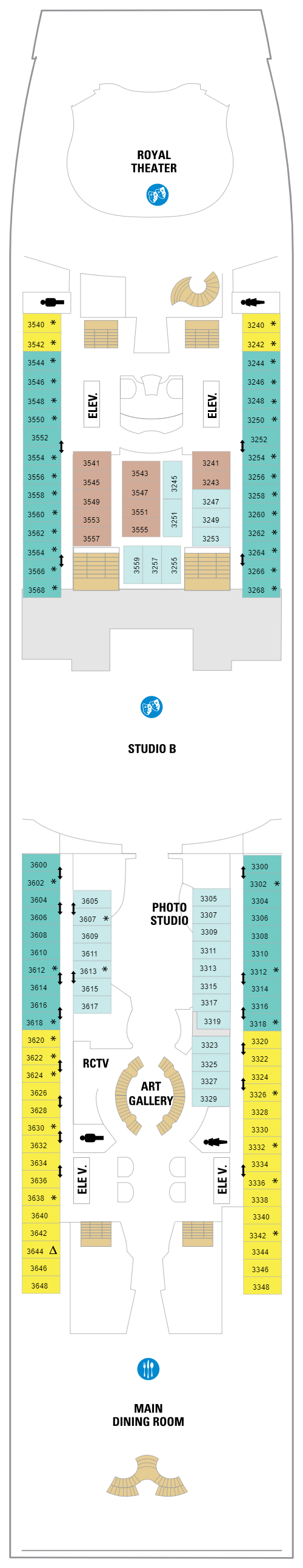 Deck plan for Deck 03