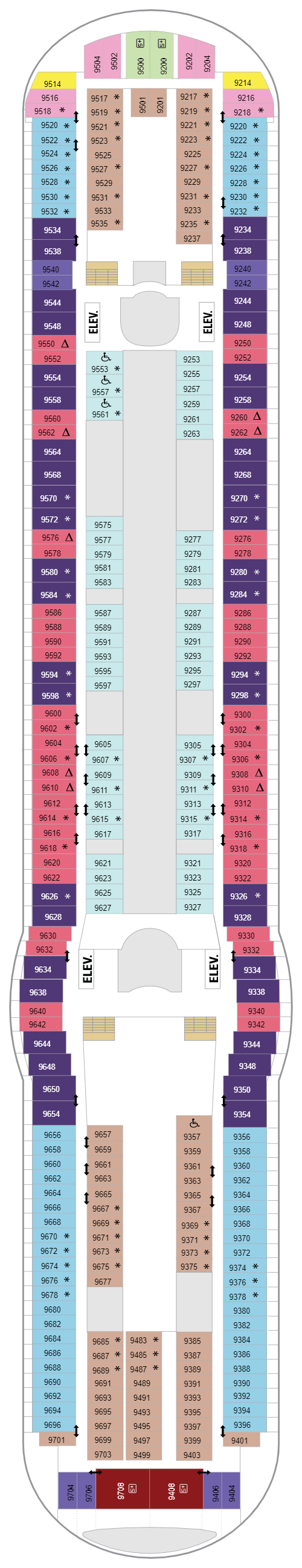 Deck plan for Deck 09