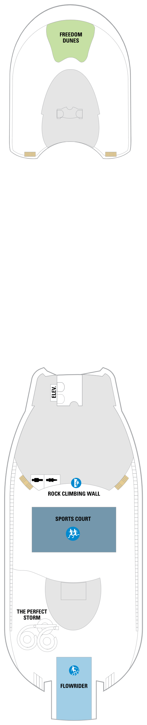 Deck plan for Deck 13