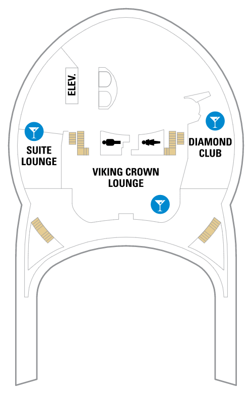 Deck plan for Deck 14