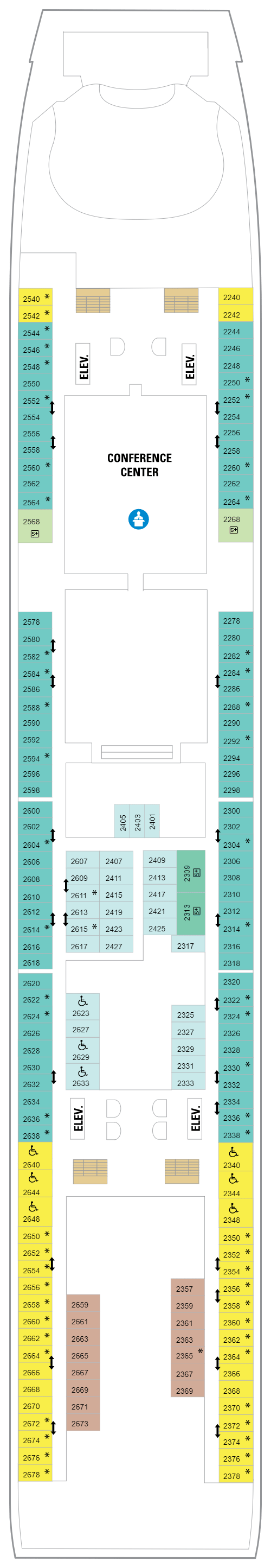 Deck plan for Deck 02