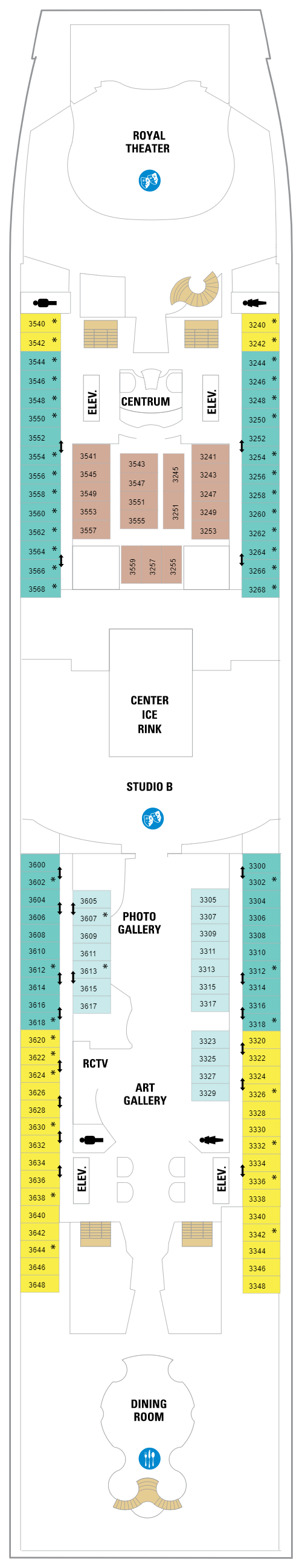Deck plan for Deck 03