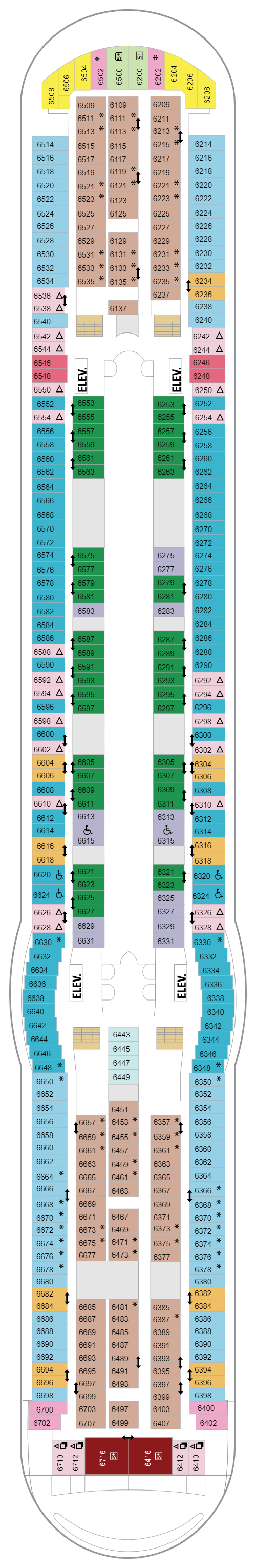 Deck plan for Deck 06