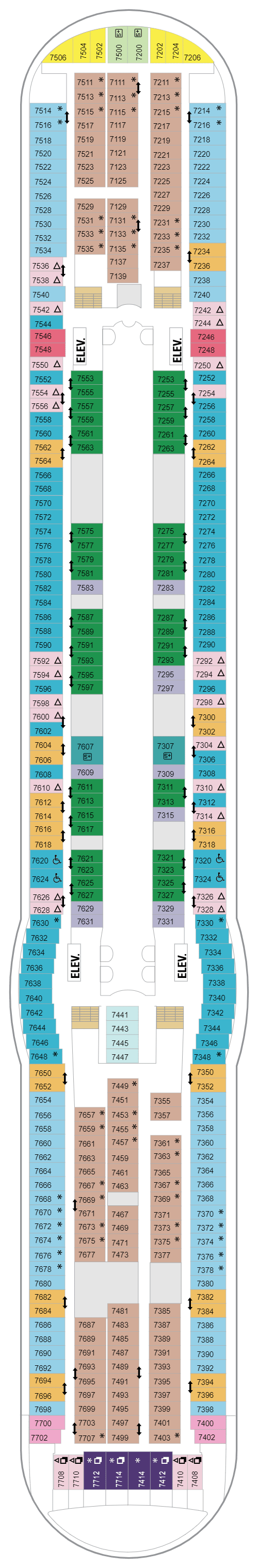 Deck plan for Deck 07