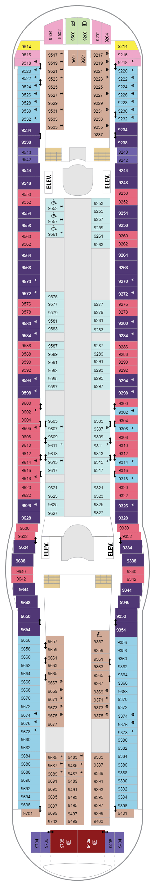 Deck plan for Deck 09