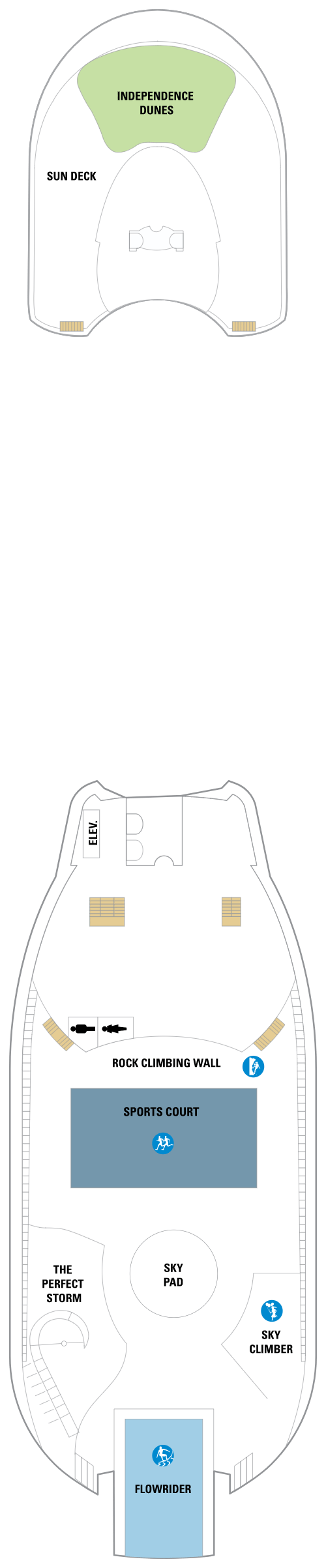 Deck plan for Deck 13