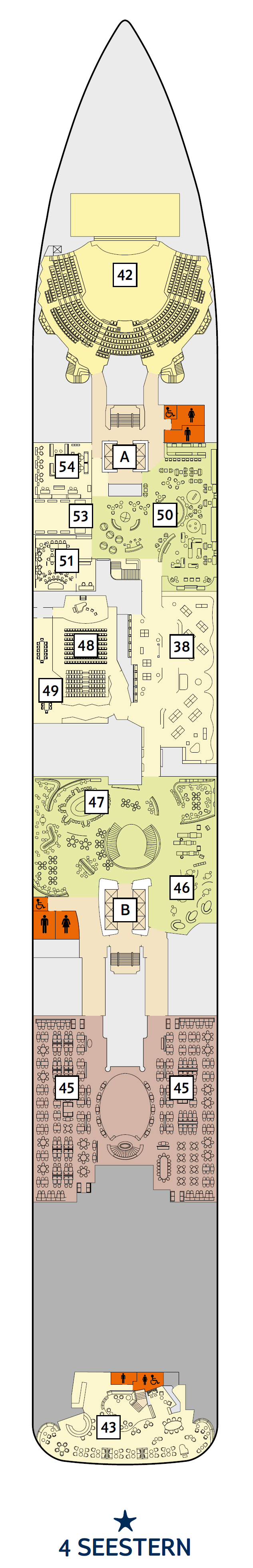 Deck plan for 4 Seestern