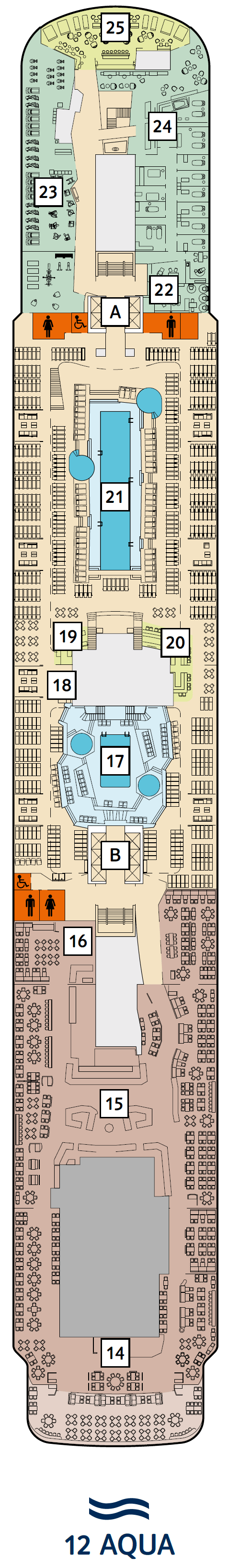 Deck plan for 12 Aqua