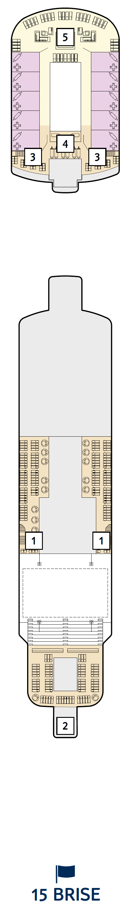 Deck plan for 15 Brise