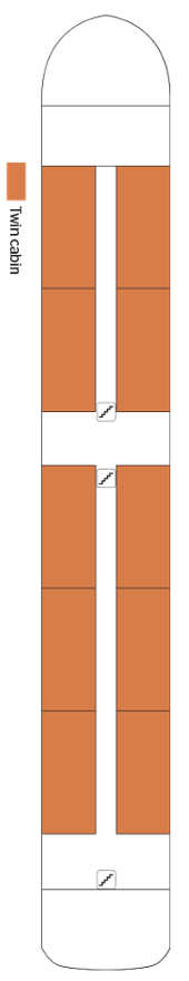 MS Jeanine deck plan — Main Deck