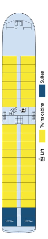 Deck plan for Upper Deck