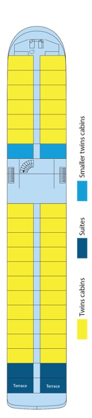 Deck plan for Upper Deck