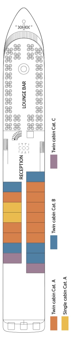 Deck plan for Middle Deck