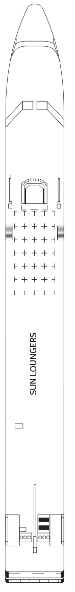 Deck plan for Sun Deck