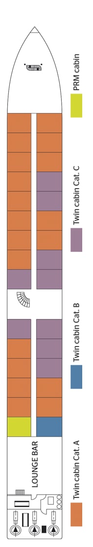 Deck plan for Upper Deck