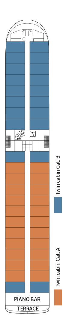 MS L'Europe deck plan — Upper Deck