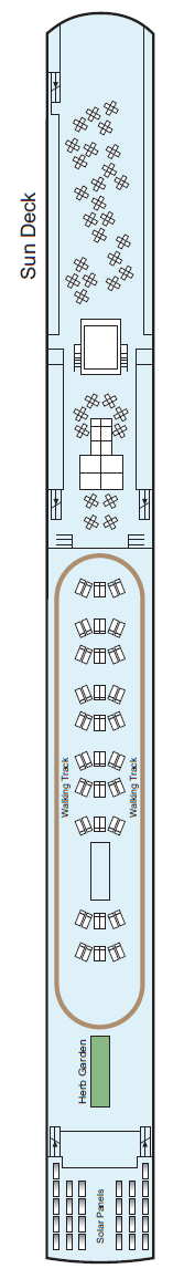 Deck plan for Sun Deck
