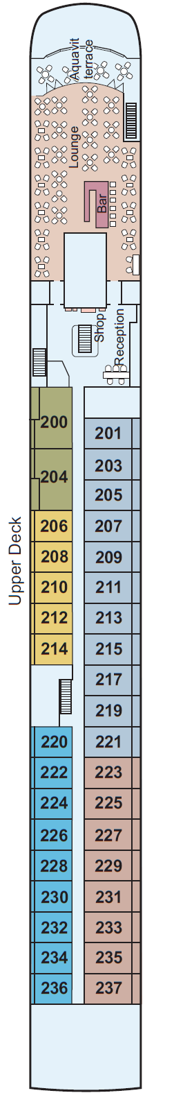 Deck plan for Upper Deck