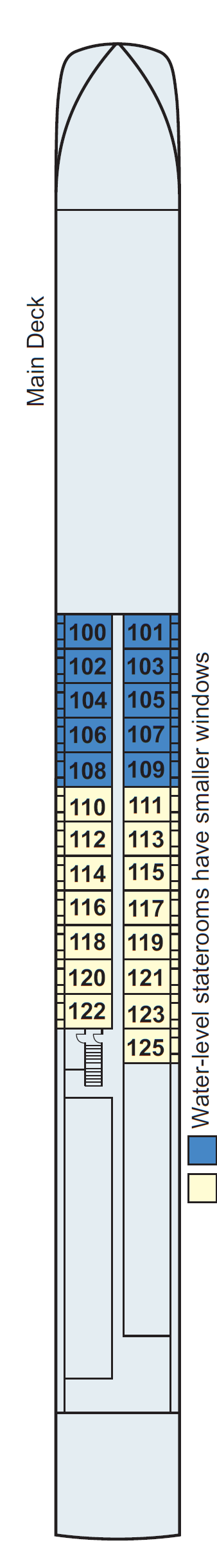 Deck plan for Main Deck