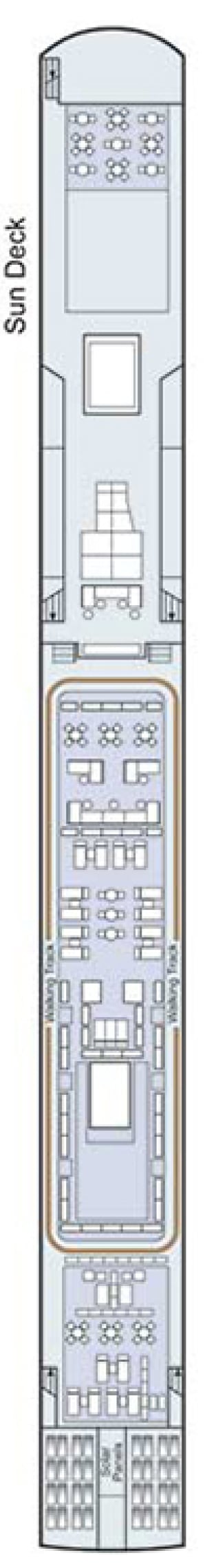 Deck plan for Sun Deck