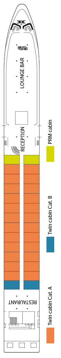 Deck plan for Upper Deck