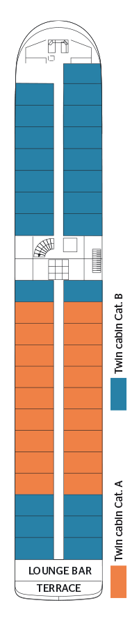 Deck plan for Middle Deck