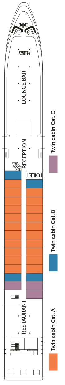 Deck plan for Upper Deck