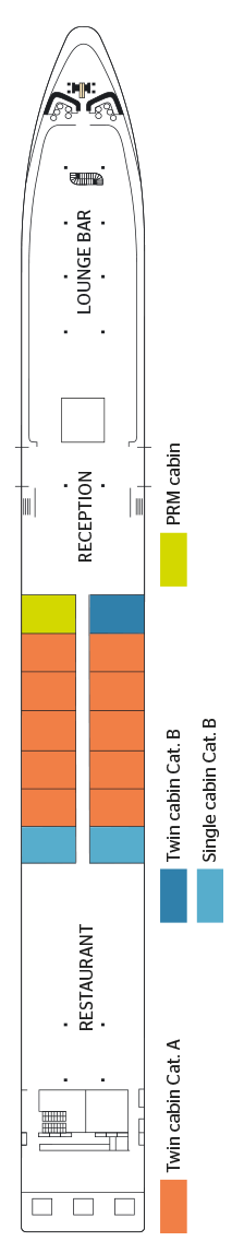 Deck plan for Upper Deck