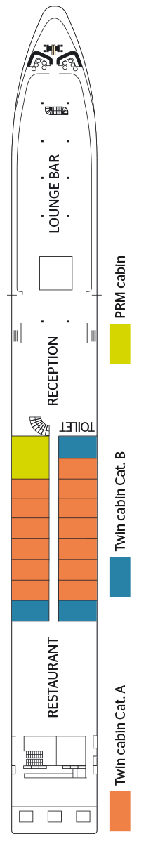 Deck plan for Upper Deck