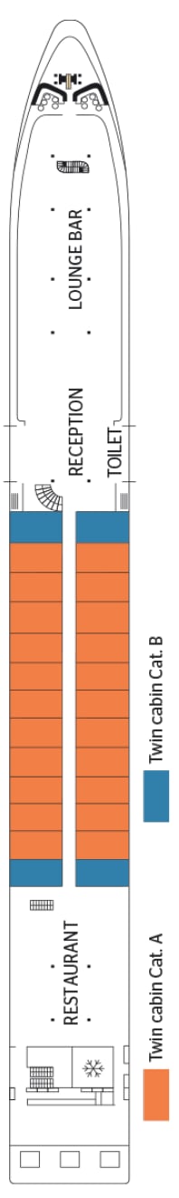 Deck plan for Upper Deck