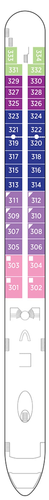 Deck plan for Violin Deck