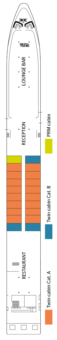 Deck plan for Upper Deck