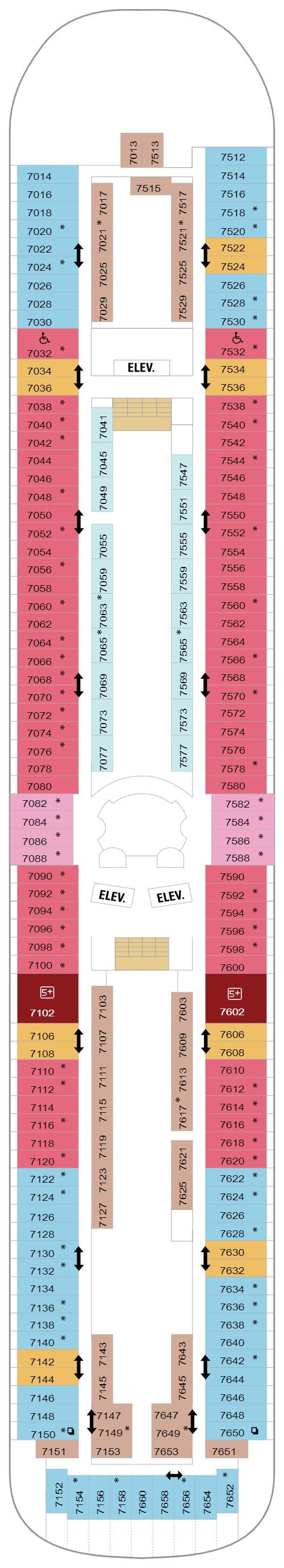 Deck plan for Deck 07