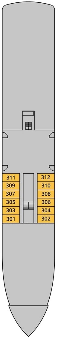 World Voyager deck plan — Deck 3