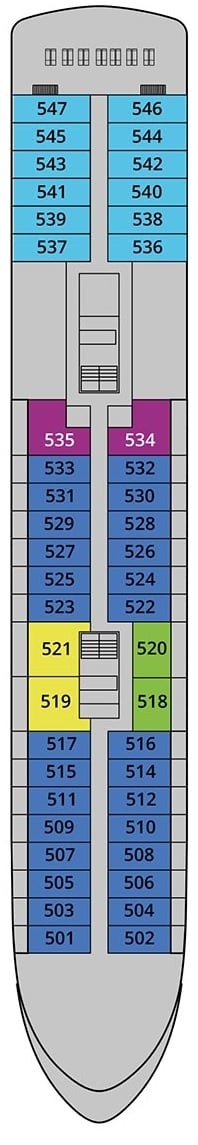 World Voyager deck plan — Deck 5