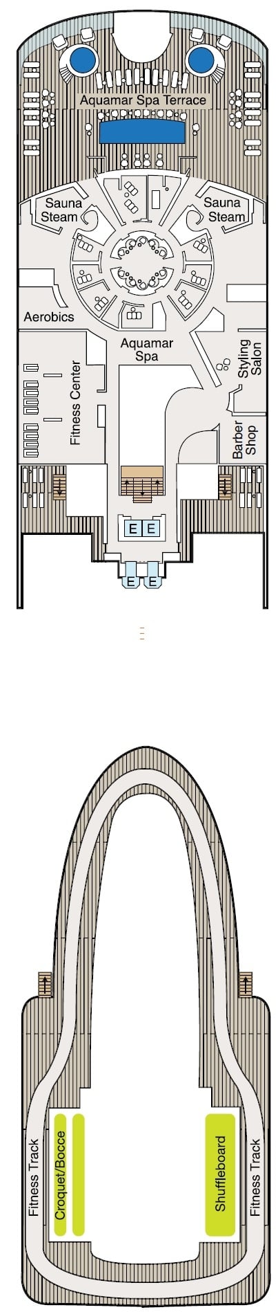 Deck plan for Deck 15